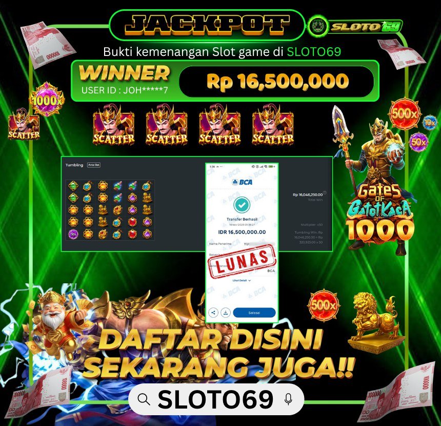 SLOTO69 WD RP 16.500.000